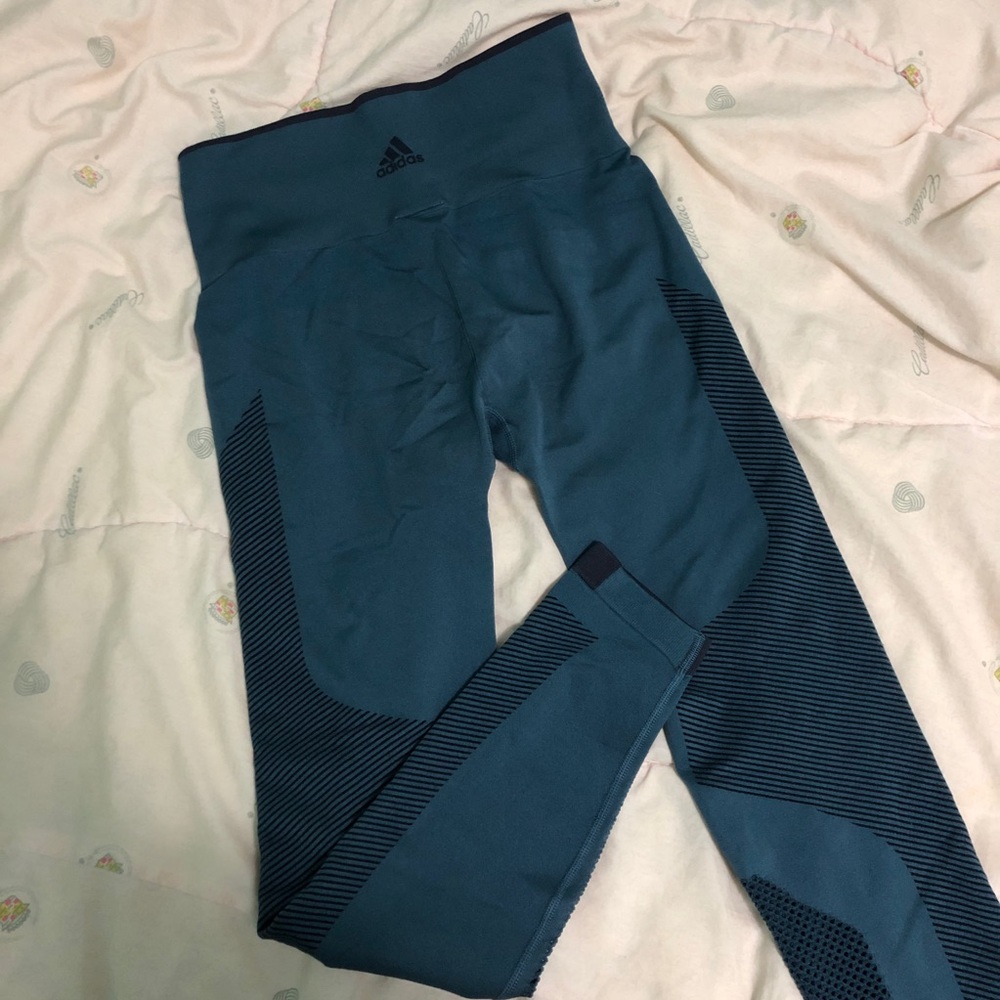 Adidas Blue Primeknit Leggings